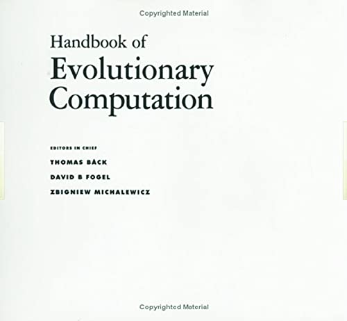Imagen de archivo de Handbook of Evolutionary Computation a la venta por HPB-Red