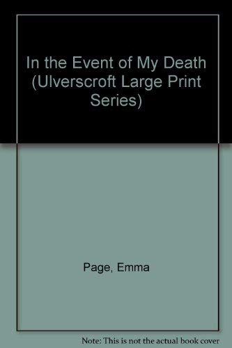 Stock image for In the Event of My Death for sale by Better World Books