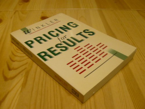 Imagen de archivo de Pricing for Results a la venta por Better World Books