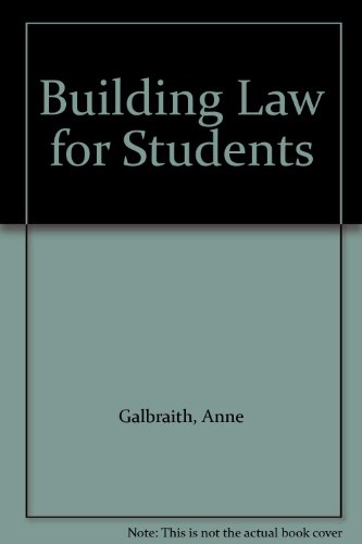 9780750603027: Building Law for Students