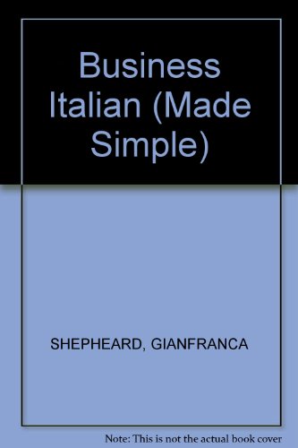 Beispielbild fr Business Italian (Made Simple Series) zum Verkauf von WorldofBooks