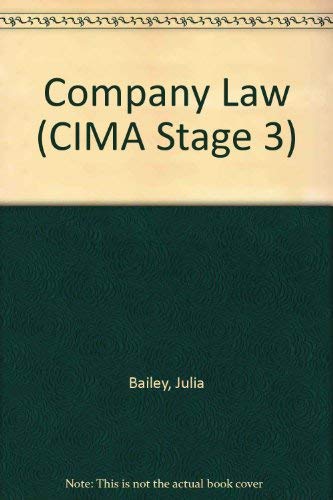 Stock image for Company Law (CIMA S. Stage 3) for sale by Goldstone Books