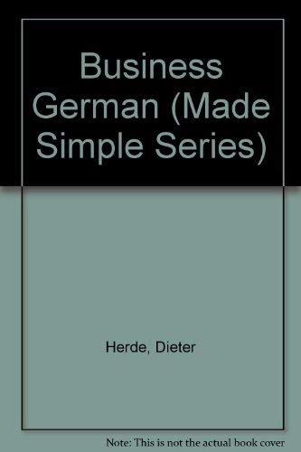 Stock image for Business German (Made Simple Series) for sale by WorldofBooks