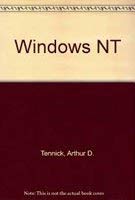 Beispielbild fr Windows NT zum Verkauf von AwesomeBooks