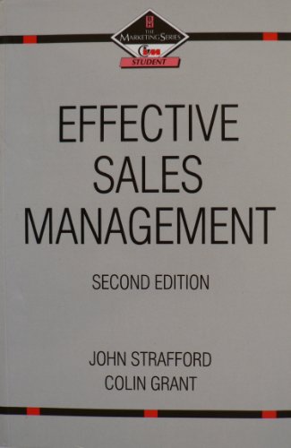 Imagen de archivo de Effective Sales Management a la venta por Louisville Book Net