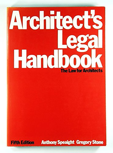 Stock image for Architect's Legal Handbook: The Law for Architects, Fifth Edition (Architectural Press Legal Guides) for sale by AwesomeBooks
