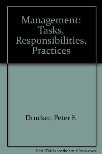 9780750619097: Management: Tasks, Responsibilities, Practices