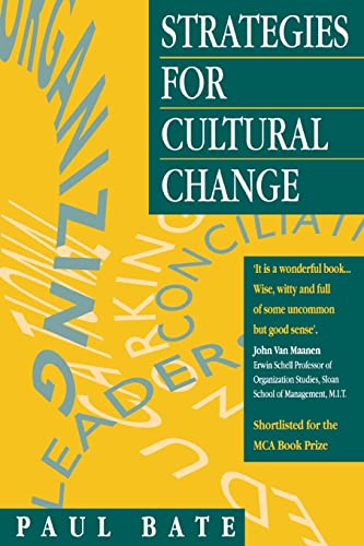 Imagen de archivo de Strategies for Cultural Change a la venta por WorldofBooks
