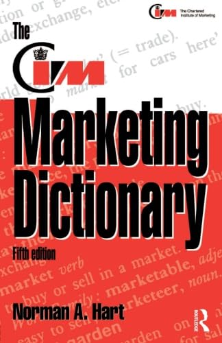 Imagen de archivo de The CIM Marketing Dictionary a la venta por Blackwell's