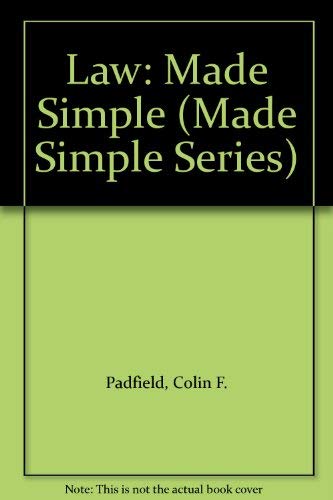 Stock image for Law: Made Simple (Made Simple Series) for sale by AwesomeBooks