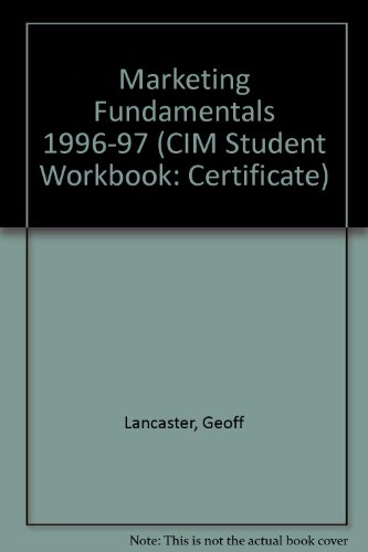 Stock image for Marketing Fundamentals (CIM Student Workbook) for sale by Phatpocket Limited