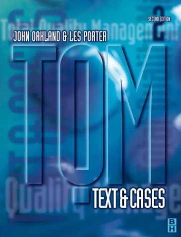 Imagen de archivo de Total Quality Management: Text and Cases (Contemporary Business Series) a la venta por Greener Books
