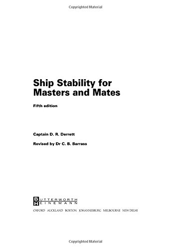 Ship Stability for Masters and Mates - Derrett, D. R., Barrass, Bryan
