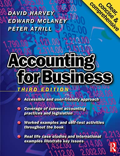 Imagen de archivo de Accounting for Business (Contemporary Business) a la venta por AwesomeBooks