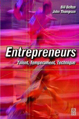 9780750646239: Entrepreneurs: Talent, Temperament, Technique