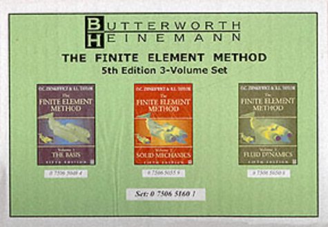 Finite Element Method Set, Fifth Edition: 3 Volume Set (9780750651608) by Zienkiewicz, O. C.; Taylor, R. L.