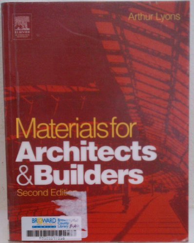 9780750657259: Materials for Architects and Builders: An Introduction