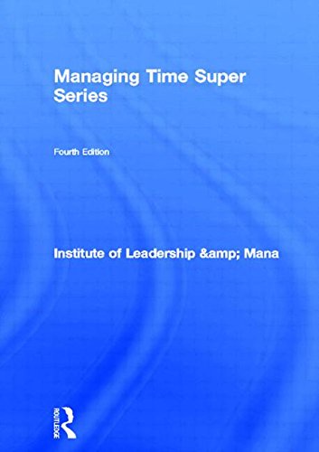 Beispielbild fr Managing Time (ILM Super Series) zum Verkauf von WorldofBooks