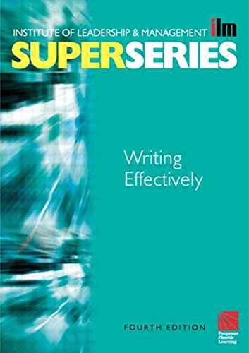 Beispielbild fr Writing Effectively: No. 3 (ILM Super Series) zum Verkauf von WorldofBooks