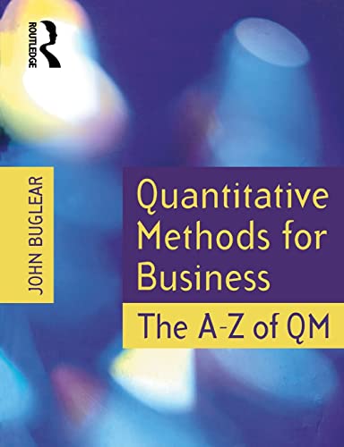 Imagen de archivo de Quantitative Methods for Business: The A to Z of QM a la venta por AwesomeBooks