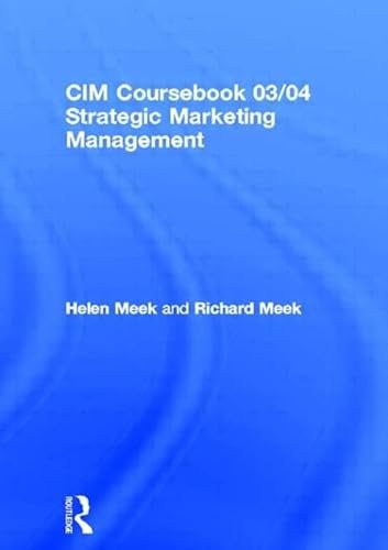 Beispielbild fr Strategic Marketing Management: Planning and Control (CIM Coursebook) zum Verkauf von WorldofBooks