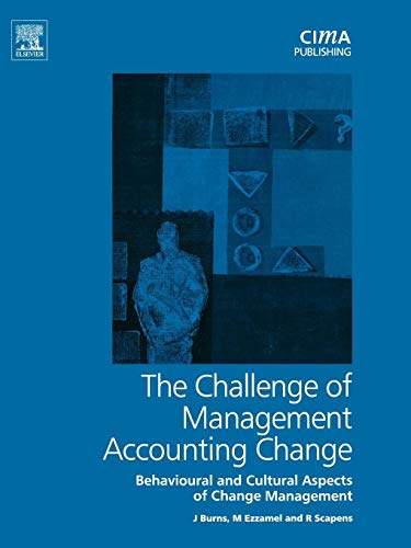 Stock image for The Challenge of Management Accounting Change for sale by Books Puddle
