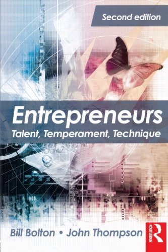 Stock image for Entrepreneurs : Talent, Temperament, Technique for sale by Better World Books Ltd
