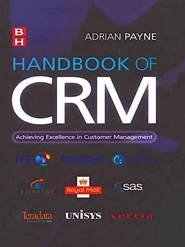 Beispielbild fr Handbook of CRM zum Verkauf von Better World Books