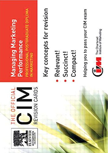 Beispielbild fr Managing Marketing Performance (CIM Revision Cards) zum Verkauf von WorldofBooks