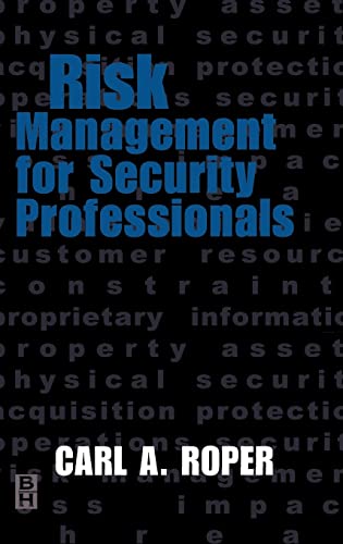 Beispielbild fr Risk Management for Security Professionals zum Verkauf von SecondSale