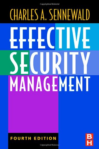 9780750674546: Effective Security Management