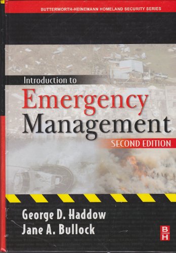 Imagen de archivo de Introduction to Emergency Management, Second Edition (Butterworth-Heinemann Homeland Security) a la venta por Wonder Book