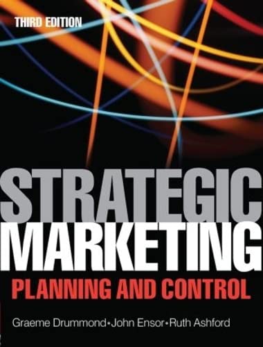 Stock image for Strategic Marketing Planning and Control : Plannning and Control for sale by Better World Books Ltd