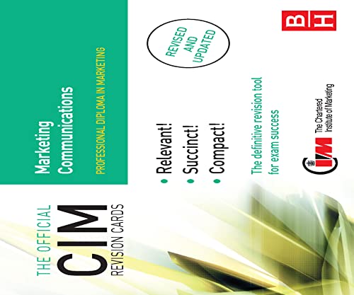 9780750682954: CIM Revision Cards Marketing Communications: Marketing Communications (Official CIM Revision Cards)