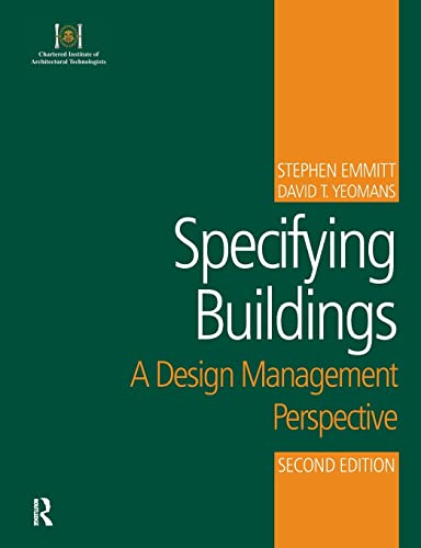 Stock image for Specifying Buildings for sale by Better World Books Ltd