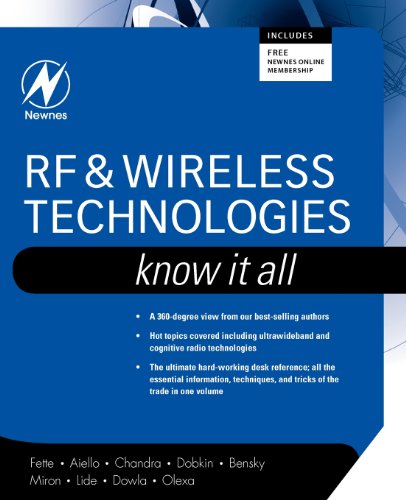 Imagen de archivo de RF and Wireless Technologies: Know It All (Newnes Know It All) a la venta por SecondSale