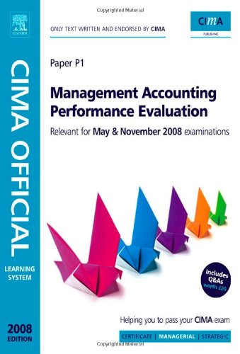 Stock image for Cima Official Learning System Management: Paper P1 (CIMA Managerial Level 2008) for sale by WorldofBooks