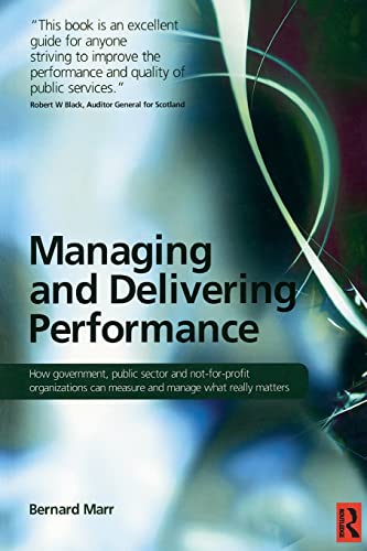 Managing and Delivering Performance - Marr, Bernard