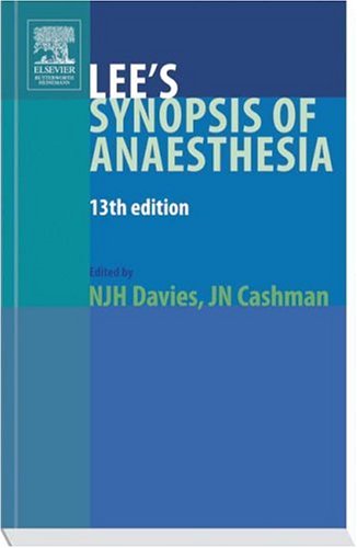 Beispielbild fr Synopsis of Anaesthesia zum Verkauf von Better World Books