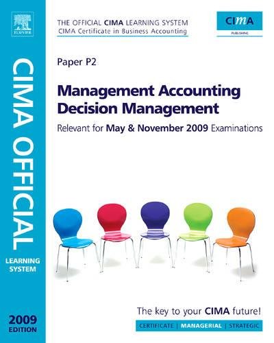 9780750689588: Management Accounting Decision Management (CIMA Managerial Level 2008)