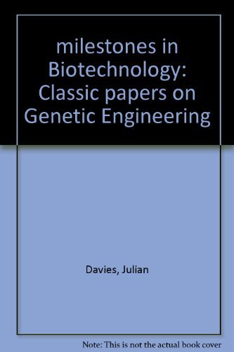 Beispielbild fr Milestones in Biotechnology: Classic Papers on Genetic Engineering (Biotechnology Series) zum Verkauf von HPB-Red