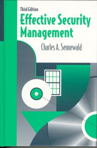 Imagen de archivo de Effective Security Management, Third Edition a la venta por HPB-Red