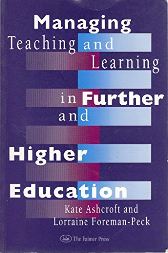 Stock image for Managing Teaching and Learning in Further and Higher Education for sale by Goldstone Books