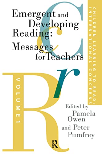 Beispielbild fr Children Learning to Read: International Concerns: Emergent and Developing Reading: Messages for Teachers Vol 1 zum Verkauf von Chiron Media