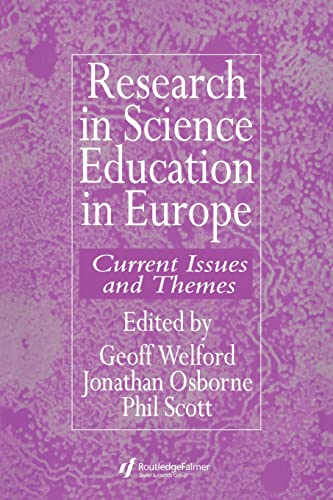 Stock image for Research in Science Education in Europe for sale by Better World Books