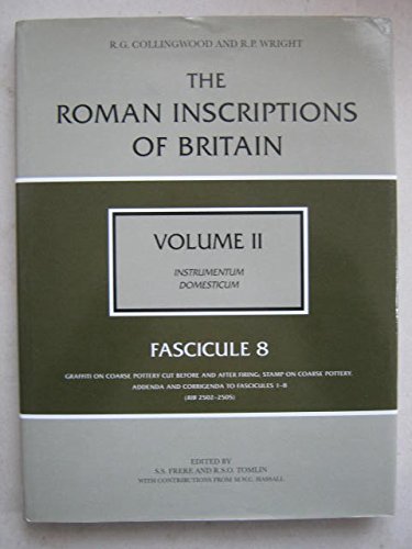 Beispielbild fr Fascicule 8 (Roman Inscriptions of Britain) zum Verkauf von Books From California