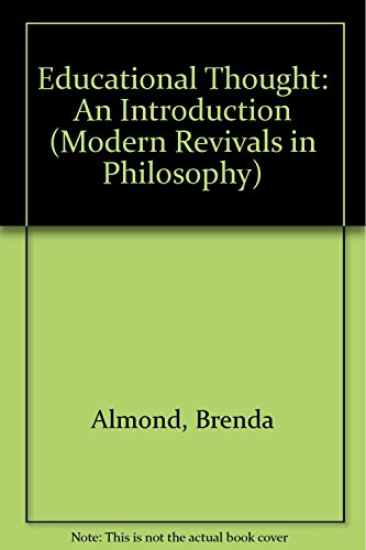 Educational Thought: An Introduction (9780751202649) by Almond, Brenda