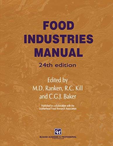 Stock image for Food Industries Manual for sale by Phatpocket Limited