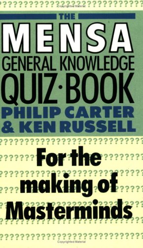 Beispielbild fr Mensa General Knowledge Quiz Book zum Verkauf von WorldofBooks