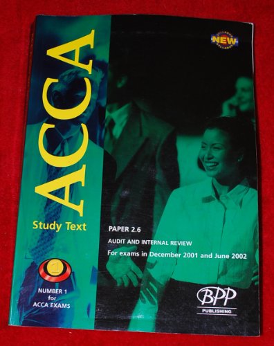 9780751707397: Study Text (2001) (Acca Part 2 - 2.6: Audit and Internal Review: Exam Dates - 12-01)